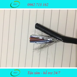 Dây tín hiệu 12 lõi 26AWG-0.2mm có vỏ bạc và dây bạc chống nhiễu chuẩn UL2464
