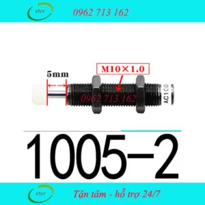 Giảm chấn AC1005-2 tải trung bình ren M10x1.0 hành trình 5mm