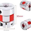 Khớp nối trục mềm D25 L30 (Đường kính ngoài 25mm chiều dài 30mm) lỗ trục từ 6-12mm