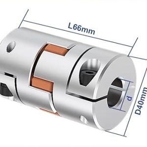 Khớp Nối Trục Mềm D40L66 Lỗ Trục Phi 13 - 14 - 15 - 16 - 17 - 18 - 19 - 20 - 22